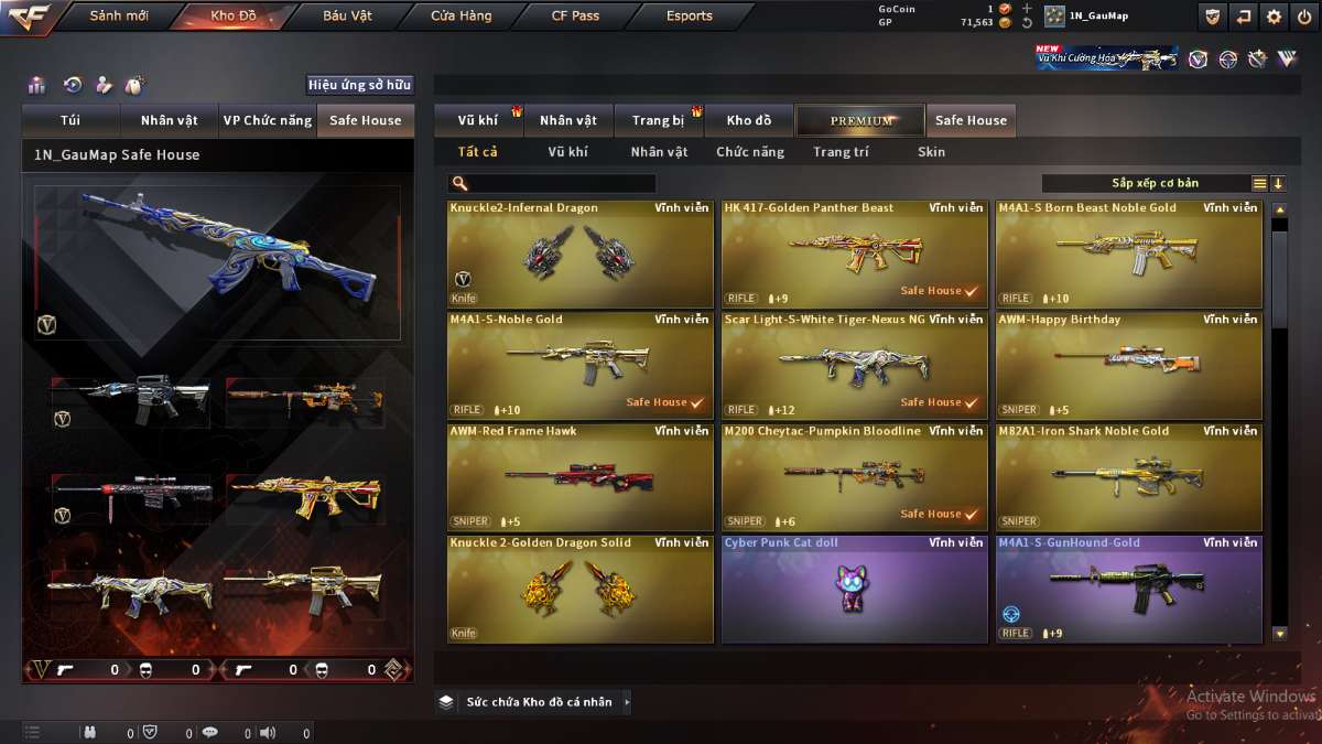 shop acc cf uy tin gia re